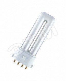 Лампа энергосберегающая КЛЛ 11вт Dulux S/Е 11/827 4p 2G7 Osram (017662)