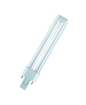 Лампа энергосберегающая КЛЛ 5вт Dulux S 5/827 G23 Osram (006130)