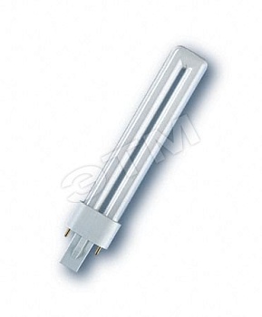 Лампа энергосберегающая КЛЛ 9вт Dulux S 9/840 2p G23 Osram (010588)