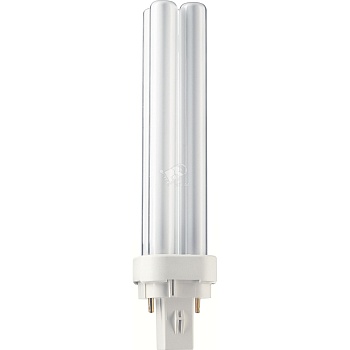 Лампа КЛЛ 18вт PL-C 18/827 2p G24d-2 Philips (62091070)