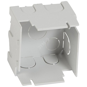 Batibox Коробка 2 модуля металлическая рамка