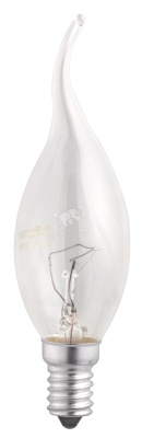 Лампа накаливания CT35 60W E14 clear свеча на ветру