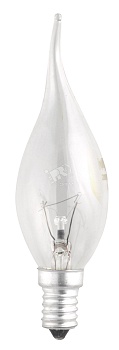 Лампа накаливания CT35 40W E14 clear (свеча на ветру)