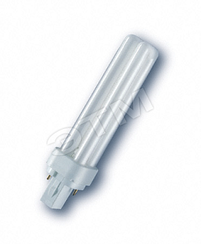 Лампа энергосберегающая КЛЛ 10вт Dulux D 10/840 2p G24d-1 Osram (010595)