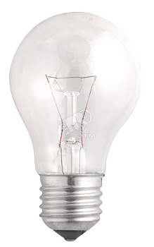 Лампа накаливания A55 240V 75W E27 clear (Б 230-75-5)