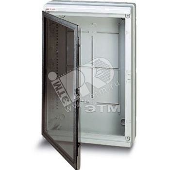 Щит распределительный навесной ЩРн-П 570х380х140 без монтажной панели, IP65, пластиковый, прозрачная дверь