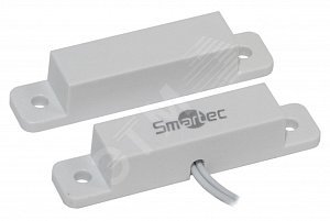 Датчик магнитоконтактный, НЗ, белый, накладной для деревянных дверей, зазор 25 мм (ST-DM120NC-WT)