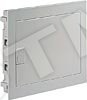 SIMBOX 63 DOOR KIT F. FL.MOUNT. DISTR.BRD CONVERSION KIT 55 MM TO 70 MM 3-TIER DOOR WITH CLEAR GLASS WINDOW INCL. HANDLE AND HINGES (8GB1373-3)