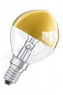 Лампа накаливания декоративная ДШ цветная 40вт P45 240в E14 серебро шар Osram (002224)