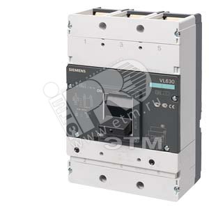 Выключатель автоматический четырехполюсный VL630H 630А 70кА/415V AC расцепитель ETU10 (3VL5763-2LA46-0AA0)