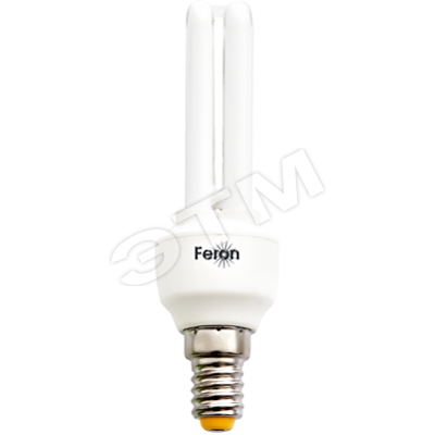 Лампа КЛЛ 9/827 Е14 D32х104 2U Feron (ELT12)
