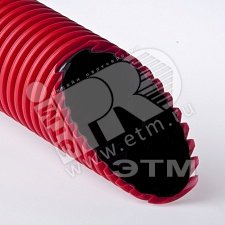 Труба двустенная ПНД/ПНД 125мм, красная