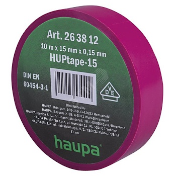 Изолента ПВХ цвет фиолетовый 19 мм x 20 м d=74 мм (263854)
