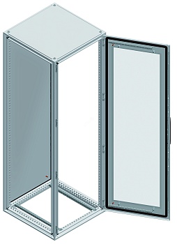 Шкаф SF без монтажной платы прозрачная дверь 2000х800х800мм