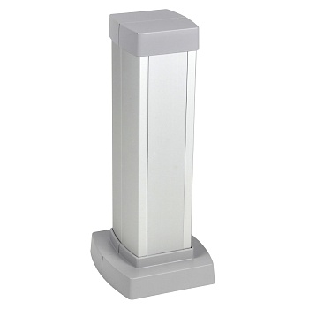 Snap-On мини-колонна алюминиевая с крышкой из алюминия 1 секция, высота 0,3 метра, цвет алюминий