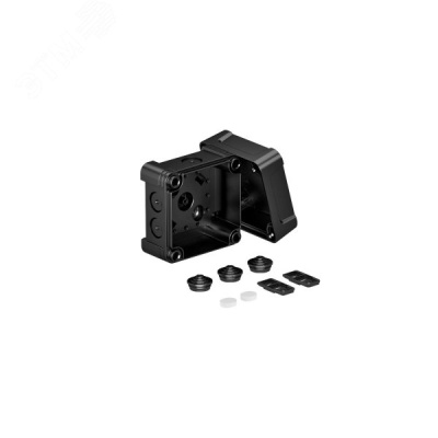 Распределительная коробка X02, IP 67, 95х95х72 мм, черная