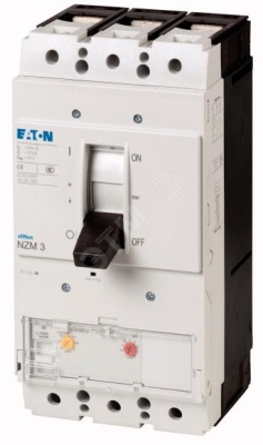 Автоматический выключатель 400А, 3 полюса, отключающая способность 150кА, электронный расцепитель NZMH3-AE400