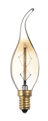 Лампа накаливания ЛОН 60Вт G80 Е27 декоративный золотой