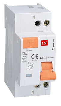 Дифференциальный автоматический выключатель RKP 1P+N C6A 15mA