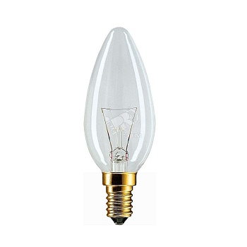 Лампа накаливания декоративная ДС 25вт B35 230в E14 (свеча) (01160250)