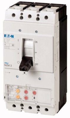 Автоматический выключатель 400А, 3 полюса, откл.способность 150кА, селективный расцепитель  NZMH3-VE400