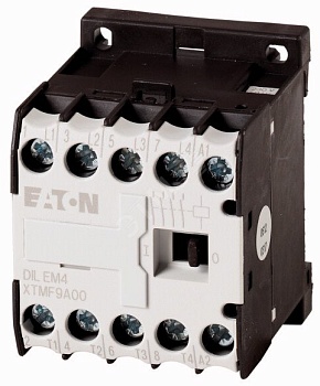 Миниконтактор 9А, управляющее напряжение 240В, 4 полюса, категория применения AC-3, АС4,  DILEM4(240V50HZ)