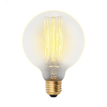 Лампа накаливания декоративная ДШ 60 вт 300 Лм E27 Vintage IL-V-G80-60/GOLDEN/E27 VW01 Uniel