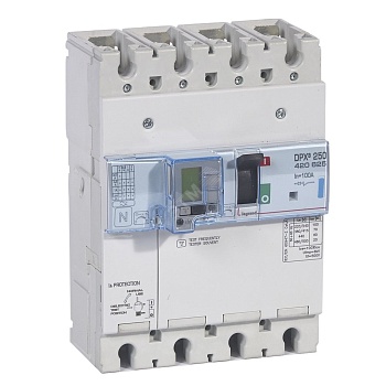 Выключатель автоматический дифференциального тока АВДТ DPX3 250 4п 100А 70кА
