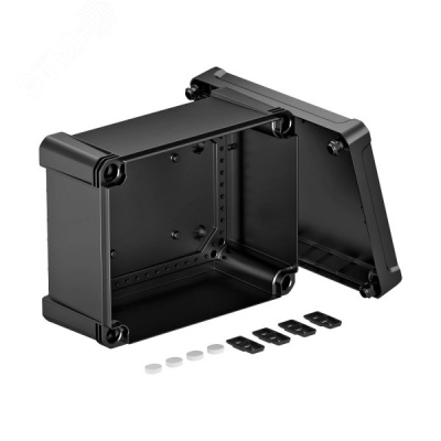 Распределительная коробка X16C, IP 67, 241x191x126 мм, черная, сплошная стенка