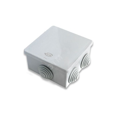 Коробка распределительная GUSI 70х70х40 (6 муфт д26), IP54, ОП, серый