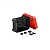 Распределительная коробка X06, IP 67, 151х167х87 мм, черная с красной крышкой