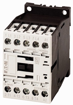 Контактор 20 А,  управляющее напряжение 415В (АС), 4 полюса, категория применения AC-3, AC-4,  DILMP20(415V50HZ,480V60HZ)