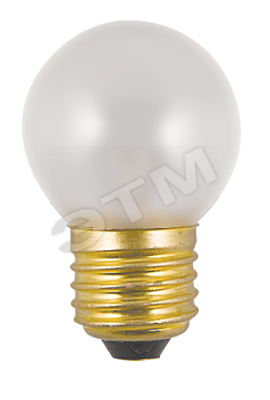 Лампа накаливания декоративная ДШ 40вт P45 230в E27 матовая (SC FR 40 E27)