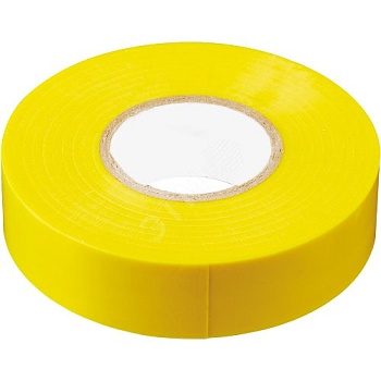 Изолента ПВХ 0,13х15 мм. 20м. желтая, Stekker (INTP01315-20)