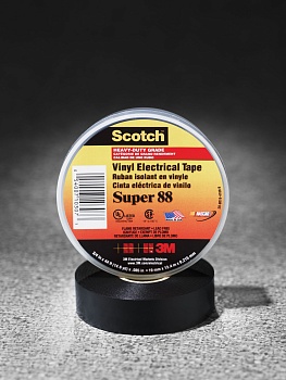 Изолента ПВХ черная 19мм 20м Scotch Super 88