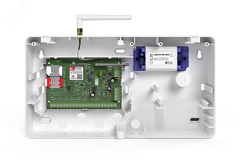 Панель охранная Контакт GSM-5A v.2 с внешней антенной в корпусе под АКБ 1,2 Ач