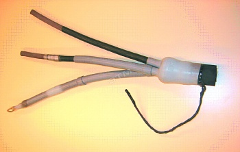 Концевая муфта холодной усадки внутренней установки 6/10(12) кВ, для СПЭ кабеля 3х120-150 мм2.  QTII 92-EB 63-3