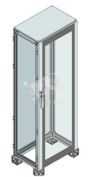Шкаф ISX стеклянная дверь 2000x1000x500 нержавеющая сталь