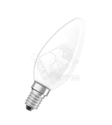 Лампа накаливания декоративная ДС 60вт B35 230в E14 матовая Osram (005829)
