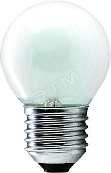 Лампа накаливания декоративная ДШ 5-8вт P45 220-250в E27 матовая (01412250M)