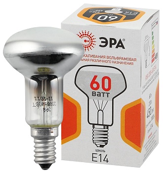 Лампа накаливания ЭРА R50 рефлектор 60Вт 230В E14 цв. упаковка