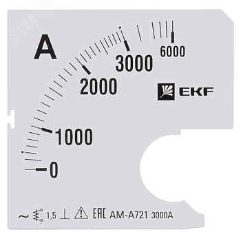 Шкала сменная для A721 3000/5А-1,5 EKF PROxima
