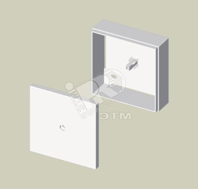 Коробка соединительная и ответвительная белая 70x70 ПВХ