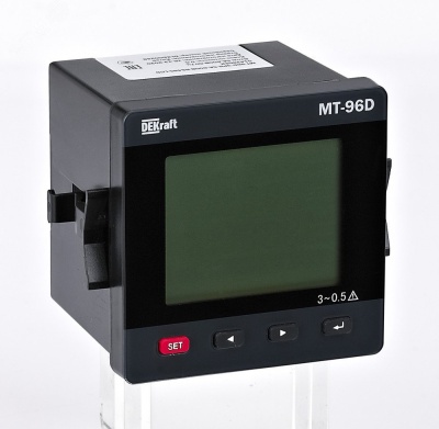 Мультиметр цифровой 96х96мм трехфазный, вход 100В 5А, LCD-дисплей МТ-96D