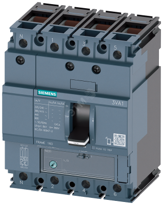 Выключатель в литом корпусе 3VA1 IEC типоразмер 160 класс отключающей способности N ICU=25кА 415В 4P TM220 ATFM IN=16A