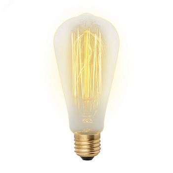 Лампа накаливания декоративная ЛОН 60 вт 300 Лм E27 Vintage IL-V-ST64-60/GOLDEN/E27 VW02 Uniel