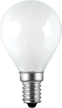 Лампа накаливания декоративная ДШ 60вт P45 230в E14 матовая (SC FR 60 E14)