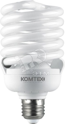 Лампа энергосберегающая КЛЛ 45/840 E27 D73x140 спираль (КЛЛ-С-45-840-E27)