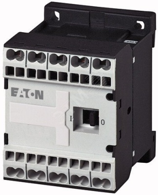 Миниконтактор 9А, управляющее напряжение 110В (DC), 1НO доп. контакт, категория применения AC-3, АС4,  DILEM-10-G-C(110VDC)