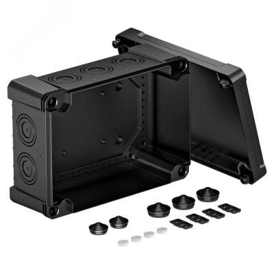 Распределительная коробка X25, IP 67, 286х202х126 мм, черная
